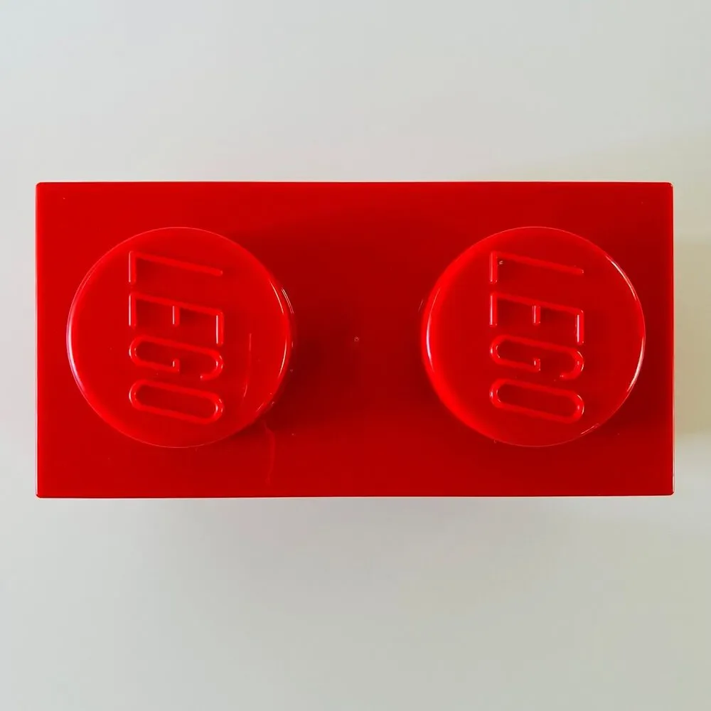 LEGO Red Stackable Storage Brick With 2 Knobs